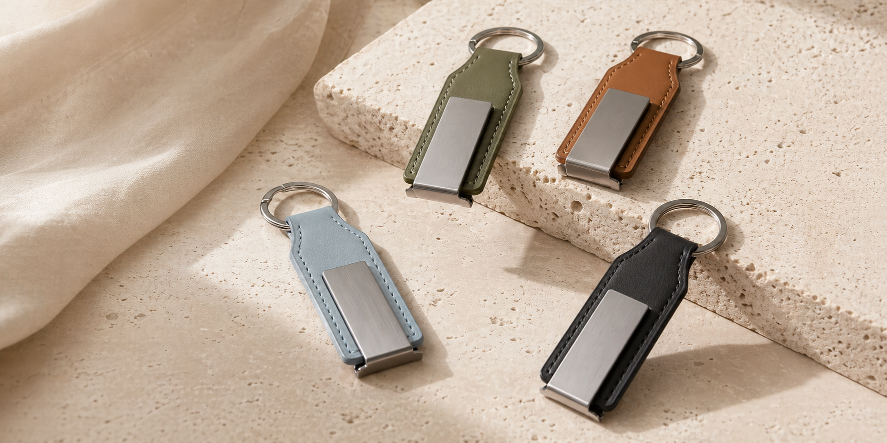 Leather Keychains Are Becoming Functional Brand Objects